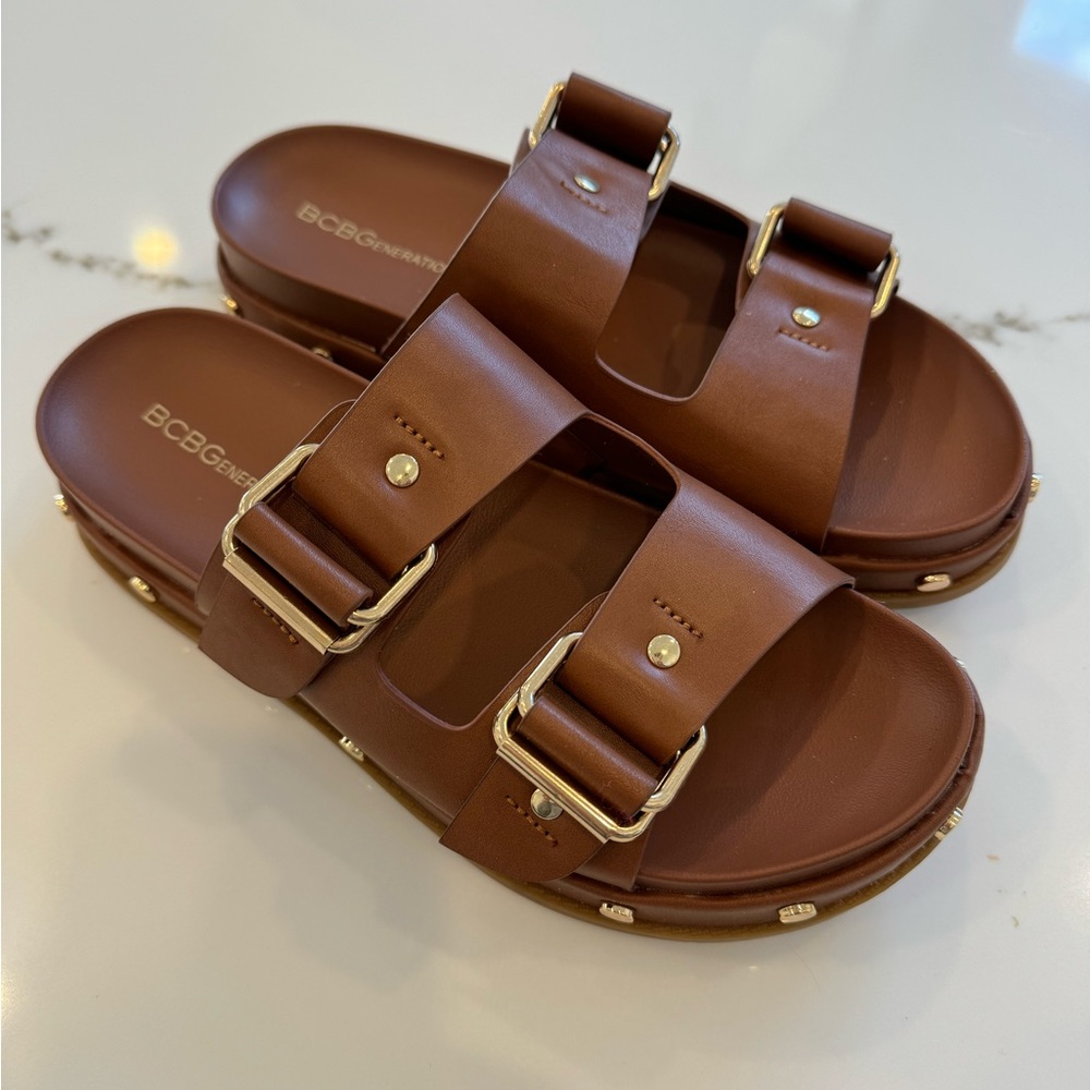 Really cute summer slide sandals